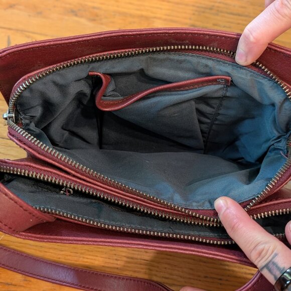 Matt & Nat Castell Vintage Crossbody Bag - Cerise - Picture 9 of 9